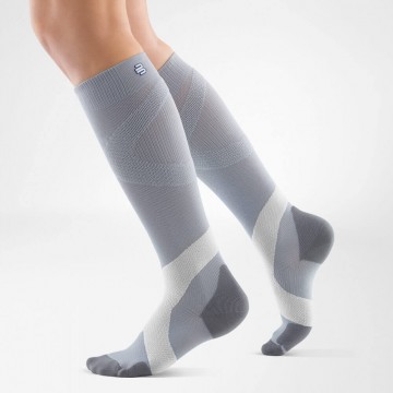 Bauerfeind - Compression Sock Training ( Gris et blanc)