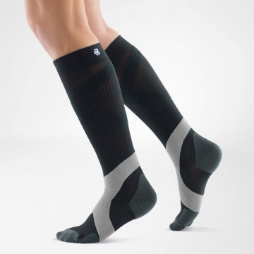 Bauerfeind - Compression Sock Training ( Gris et noir)